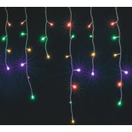   Led-Es Jégcsap Fényfüggöny, 8 Programos, 10M, Ip44, 230V Kaf 200L 10 M/M