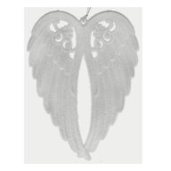 Angyalszárny Csillogós Műanyag 14,5X11X2 Cm Fehér 