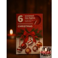 Teamécses illatos 6db-os Karácsonyi