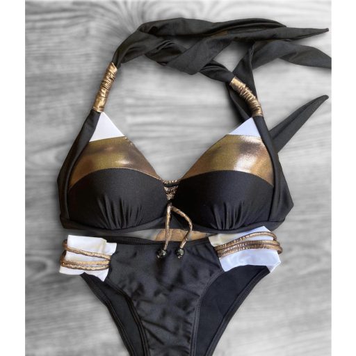 Capri bikini - bronz trikolor-L