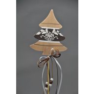 Fenyőfa Fa Betűző 34 Cm Barna-Fehér