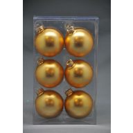 Gömb Üveg 7Cm Arany Matt 