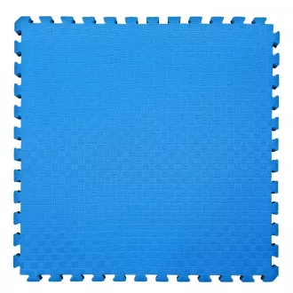   Puzzle Tatami Torna Szönyeg Elem 100 X 100 X 1,5 Cm Védőszegéllyel Kék