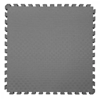   Puzzle Tatami Torna Szönyeg Elem 100 X 100 X 1,5 Cm Védőszegéllyel Fekete-szürke