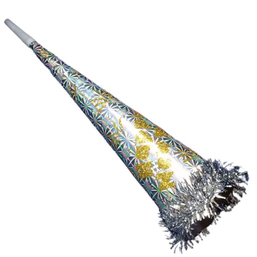 Trombita 40cm rojtos  Happy new year