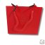 Piros papír ajándék tartó táska