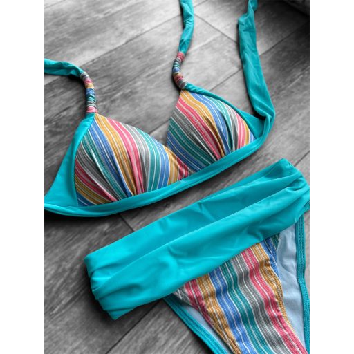 Corse bikini – türkiz csíkos-38