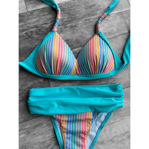 Corse bikini – türkiz csíkos-44