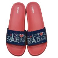 WINK Paris feliratú pirostalpú papucs-40