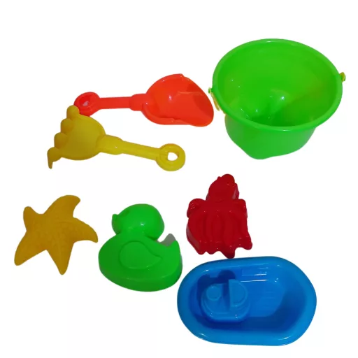 Kisautó vödrös homokozóval