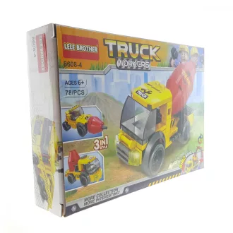Lele Brother Betonmixer Építőjáték