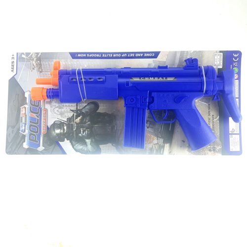Kék színű játék géppuska