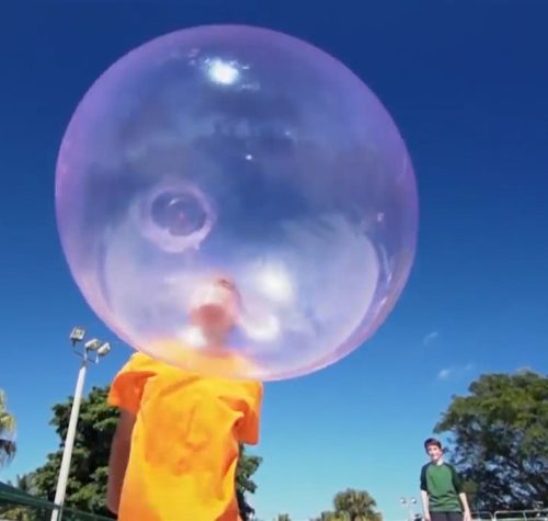 Felfújható Bubble Ball Labda Kézi Pumpával 