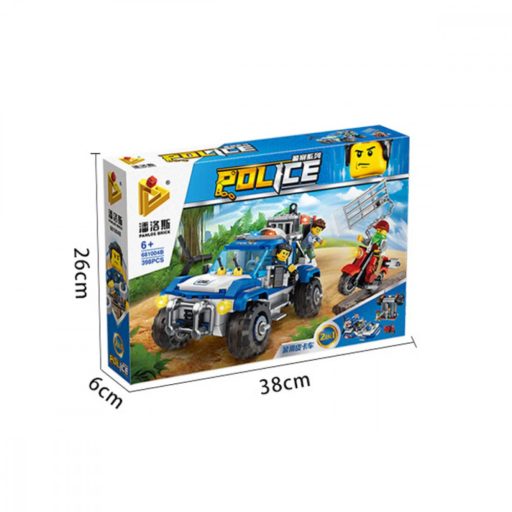 398 dbos rendőrautós építőjáték