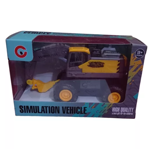 Műanyag munkagép sárga