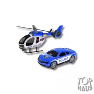 Városi helikopter és rendőrautó szett