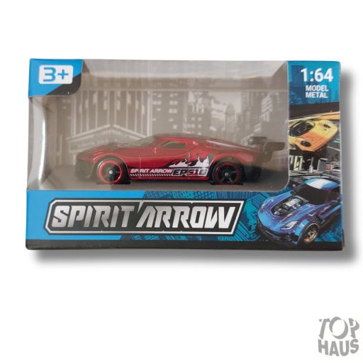 Fém versenyautó vegyes 6cm