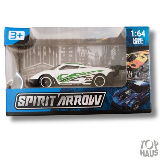 Fém versenyautó vegyes 6cm