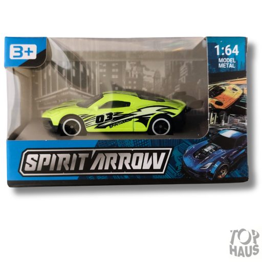 Fém versenyautó vegyes 6cm