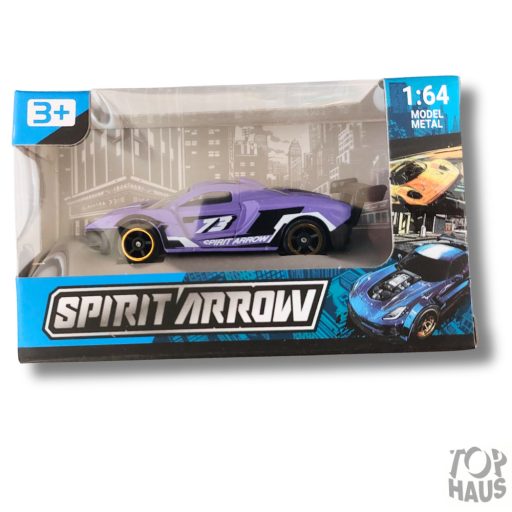 Fém versenyautó vegyes 6cm