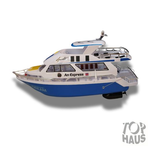 RC jacht piros, kék