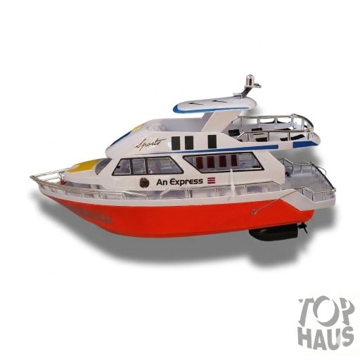 RC jacht piros, kék