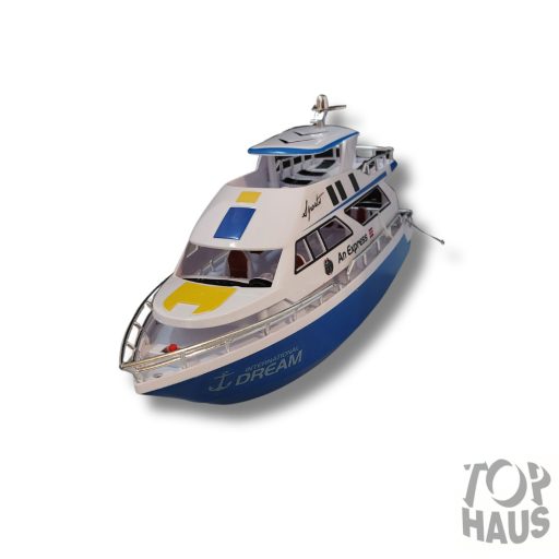 RC jacht piros, kék