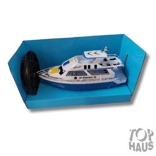 RC jacht piros, kék