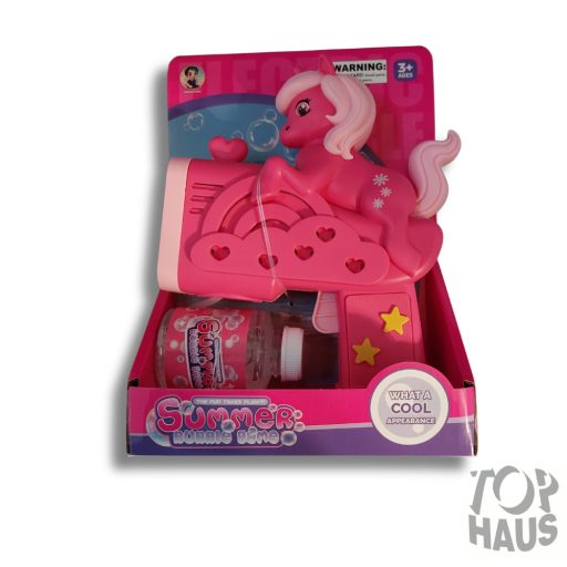 Buborékfújó póni elemes