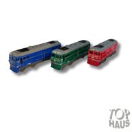 Vonat 3 színben 8 db/ doboz