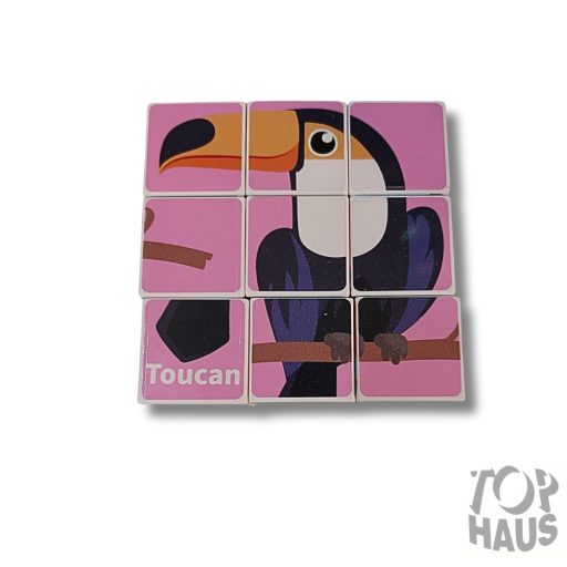 Állatos mágneses kocka 6 darabos