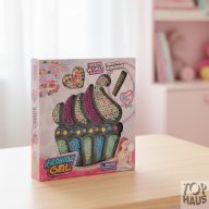 Gyöngyfűző készlet muffin forma sok színnel