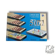 Társasjáték kis méretű 5 az 1 ben