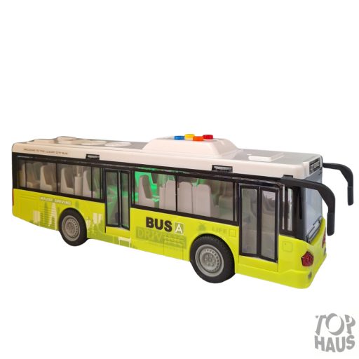  1 : 16  Busz fény és hang effektel  nyitható ajtóval