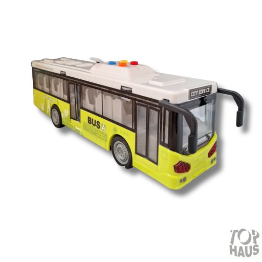  1 : 16  Busz fény és hang effektel  nyitható ajtóval