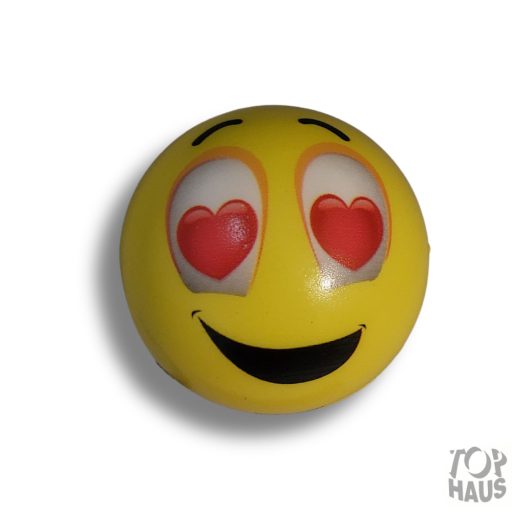 Smiley PU labda  6,3 cm