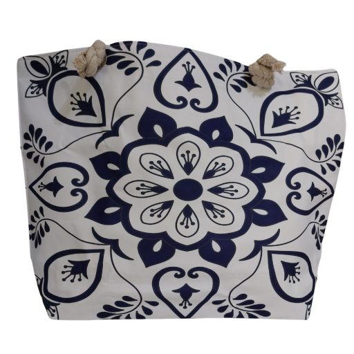 Strandtáska kék mintával