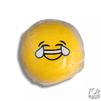 Pu szivacs  smyle mintás labda 10 cm