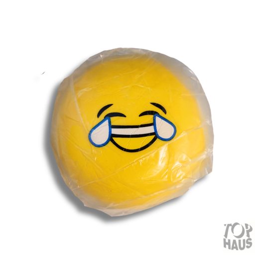 Pu szivacs  smyle mintás labda 10 cm