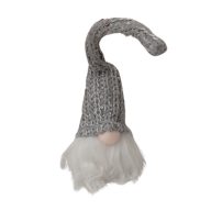 Textil manó világító 15cm szürke-fehér