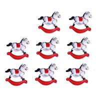 Hintaló Ragasztós  2,5X3Cm Fehér-Piros 