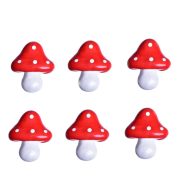 Gomba Ragasztós 3,5X3Cm Piros 