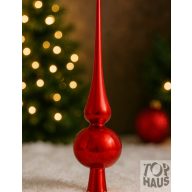 Csúcsdísz 29 Cm Piros