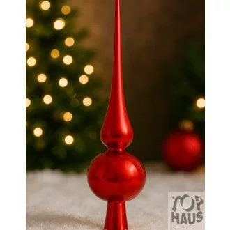 Csúcsdísz 29 Cm Piros