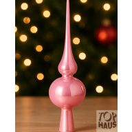 Csúcsdísz 29cm 3 féle rózsaszín 173297